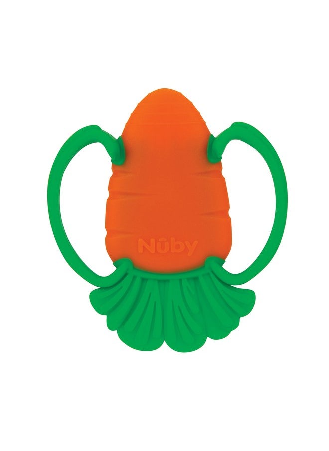 Veggie Teether For Teething Relief - Soft Baby Teething Toy - 3+ Months - Carrot