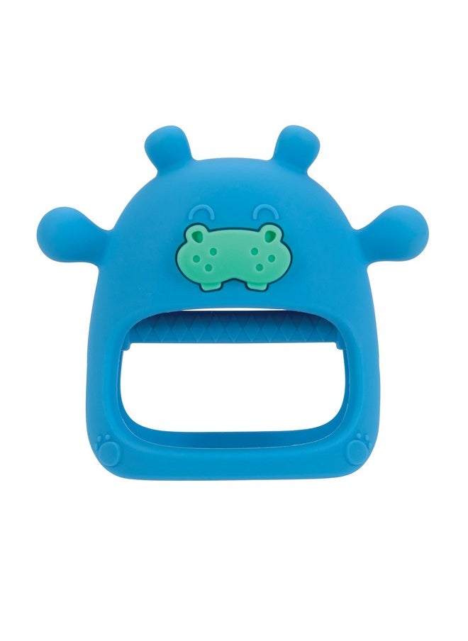 Silicone Wrist Teething Mitten - Baby Teether Ring - 3+ Months - Hippo