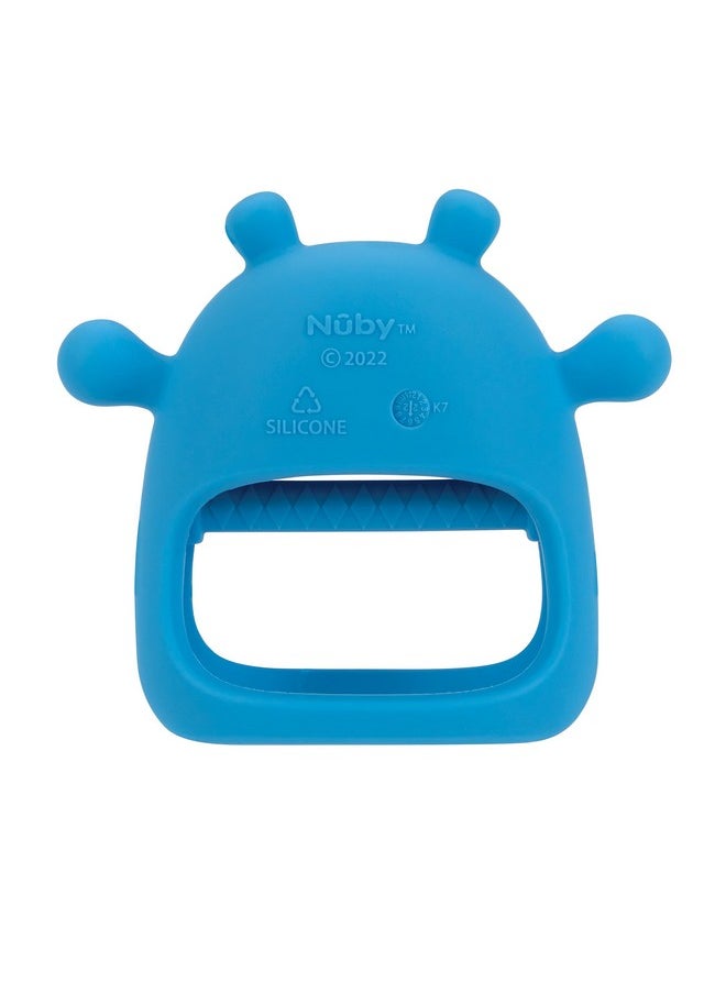 Silicone Wrist Teething Mitten - Baby Teether Ring - 3+ Months - Hippo