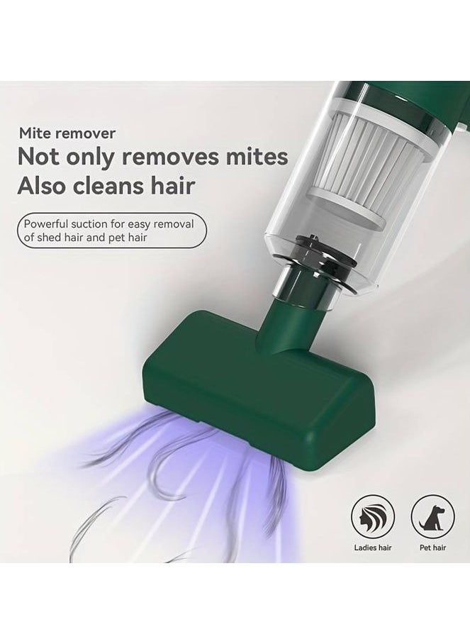 Mite remover vacuum cleaner household handheld wireless portable high-power vehicle dust removal mite cleaner spot