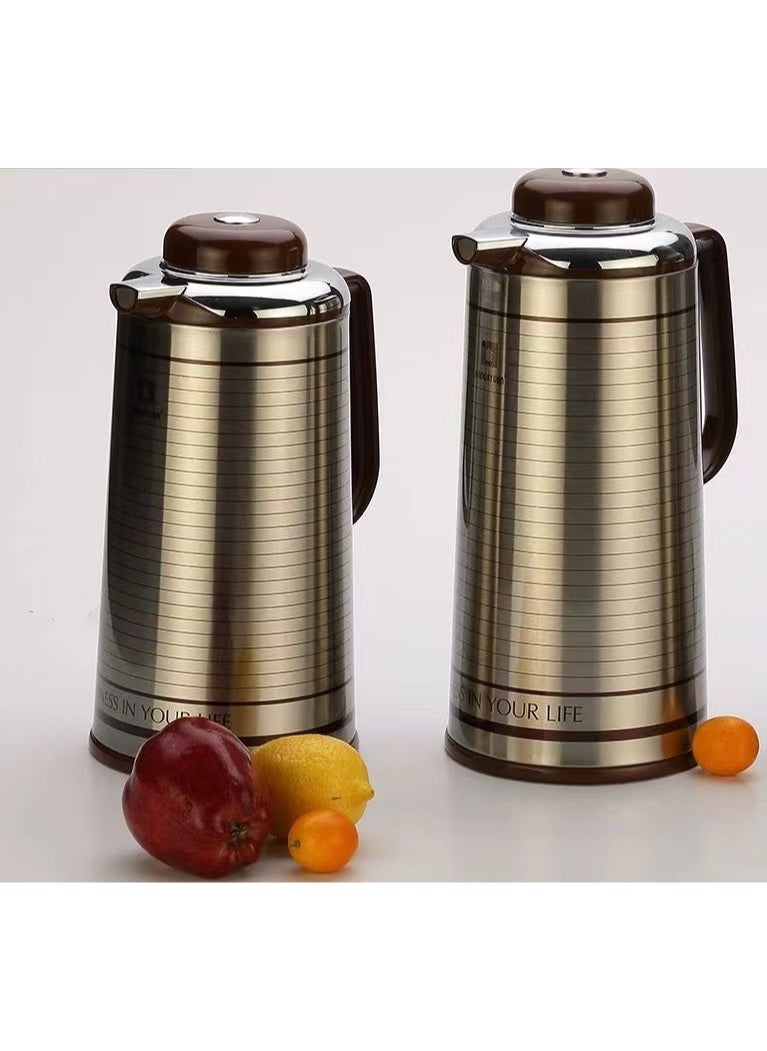 1L 1.3L 1.6L 1.9L Top Selling Arabic Glass Liner stainless steel thermal coffee carafe