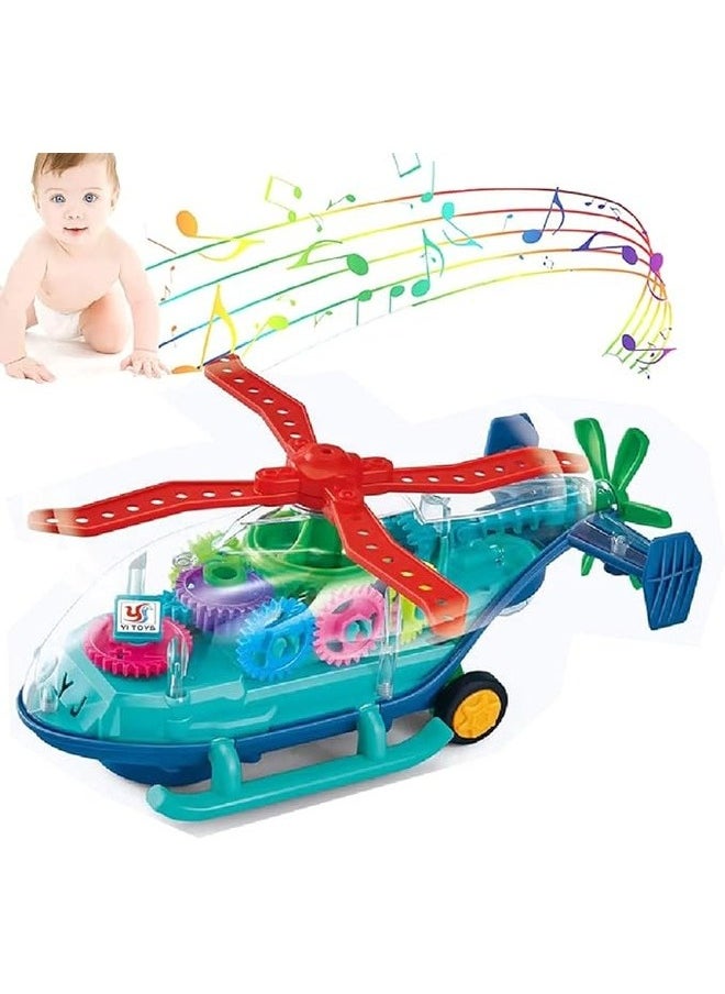 Baby Toy for  Boys & Girls Music Toy for Electric Plane Toy Learning Helicopter Birthday Gift for Children