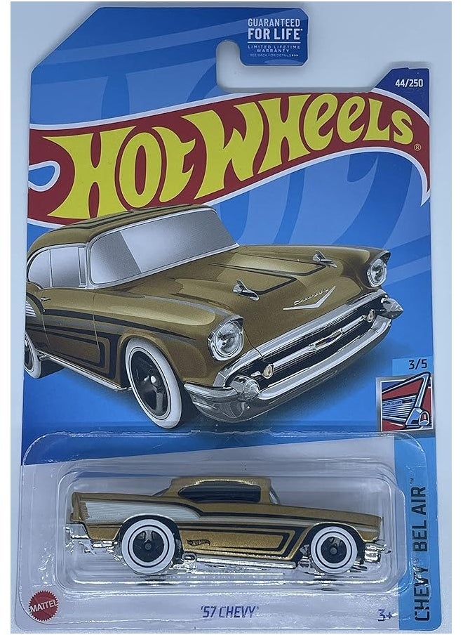 Hot Wheels 2022 - '57 Chevy - Gold - Chevy Bel Air 3/5-44/250