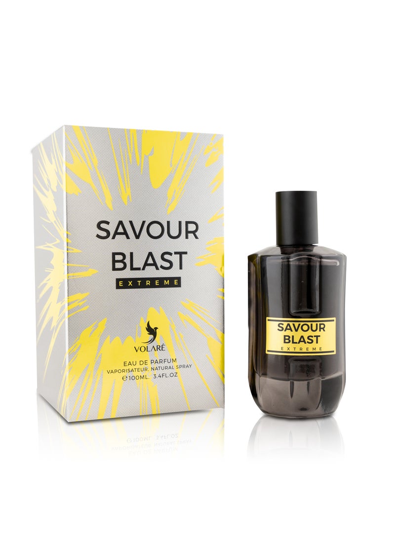 Savour Blast Extreme Perfume for Men, 100ml - Bold and Long-Lasting Smoky Fragrance