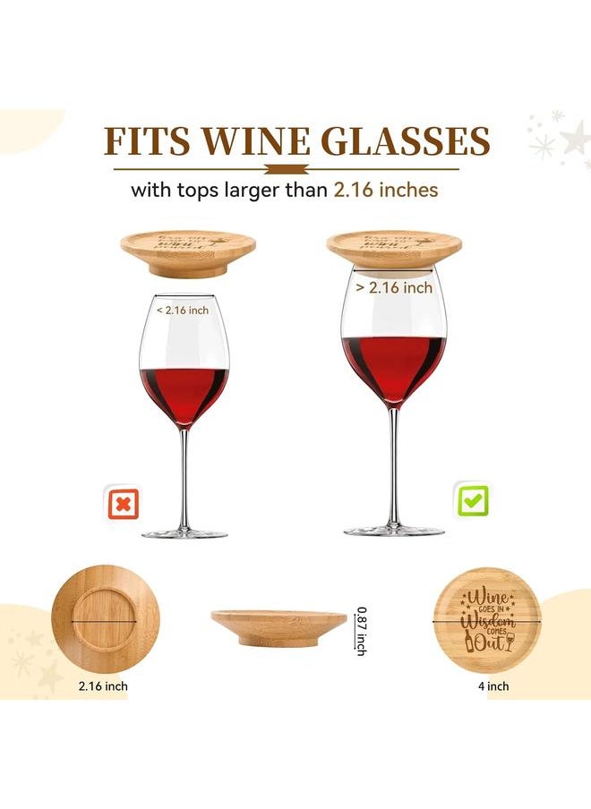 10 Pcs Wine Glass Charcuterie Topper, Charcuterie Wine Glass Coasters Plate, Funny Wine Glass Charcuterie Board for Family Gatherings, Festivals, Picnics, Parties