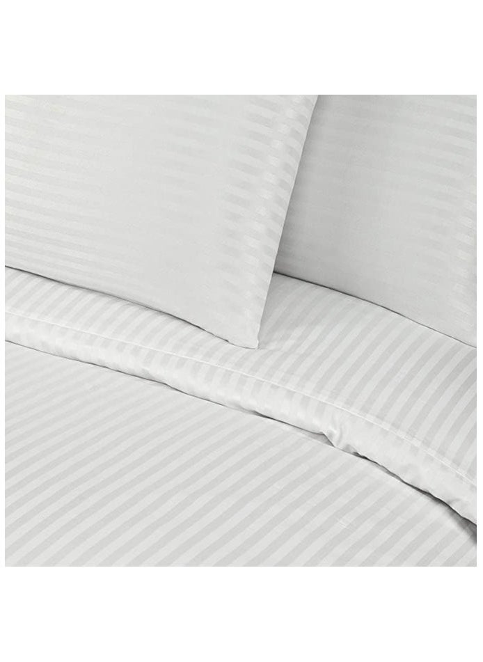 Somer Field - Bus Duvet Cover Set  Stripe Fabric White (Single Duvet Cover Set (02) Piece)