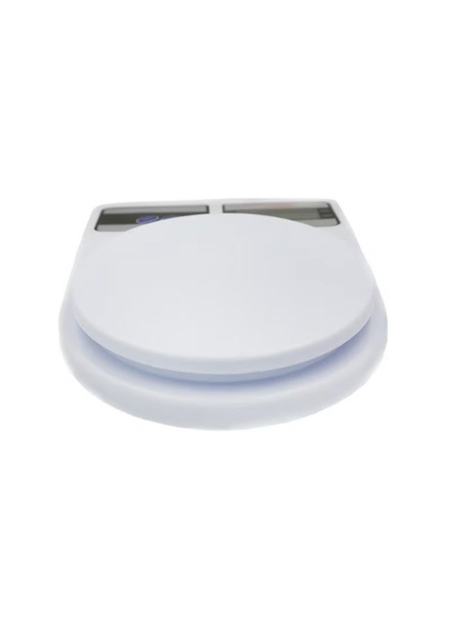 Digital Kitchen Scale Up to 10 KG White 24.5x3.5x17cm