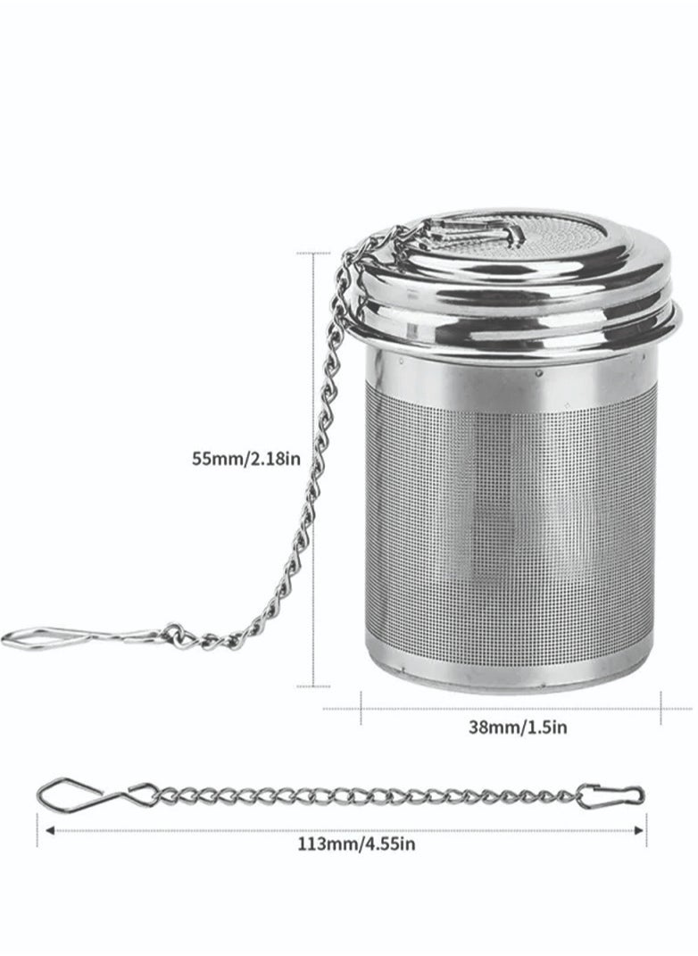 Durable Ultra Fine Mesh Silver Tea Strainer Stainless Steel Perfect Size Suitable To Any Teapot Mugs Cups To Steep Loose Leaf Tea