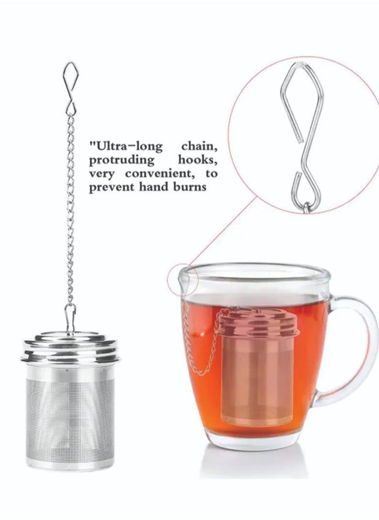 Durable Ultra Fine Mesh Silver Tea Strainer Stainless Steel Perfect Size Suitable To Any Teapot Mugs Cups To Steep Loose Leaf Tea