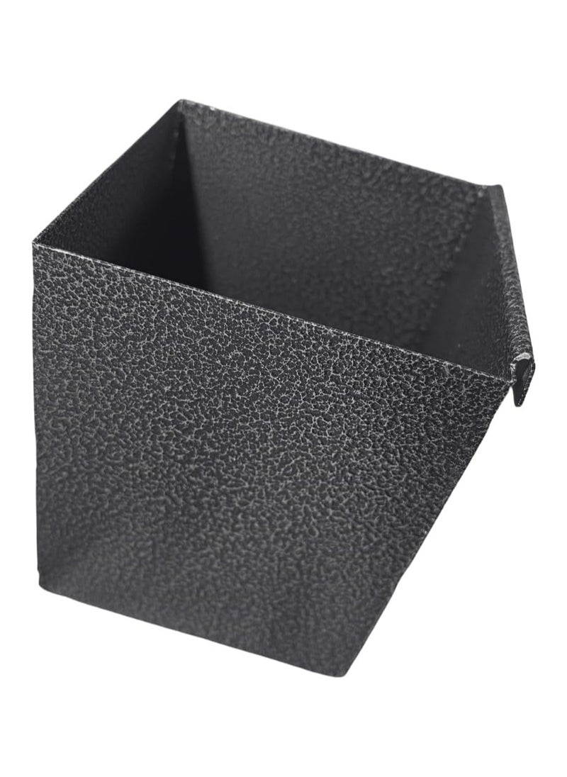 Rattleware Modular Basic Holder For Home, Cafe, Restaurant, Hotel, Office, or Commercial Establishment - Made Of Stainless Steel - Coffee Bar Accessories Organizer Black (4 x 4 x 5 Inches)