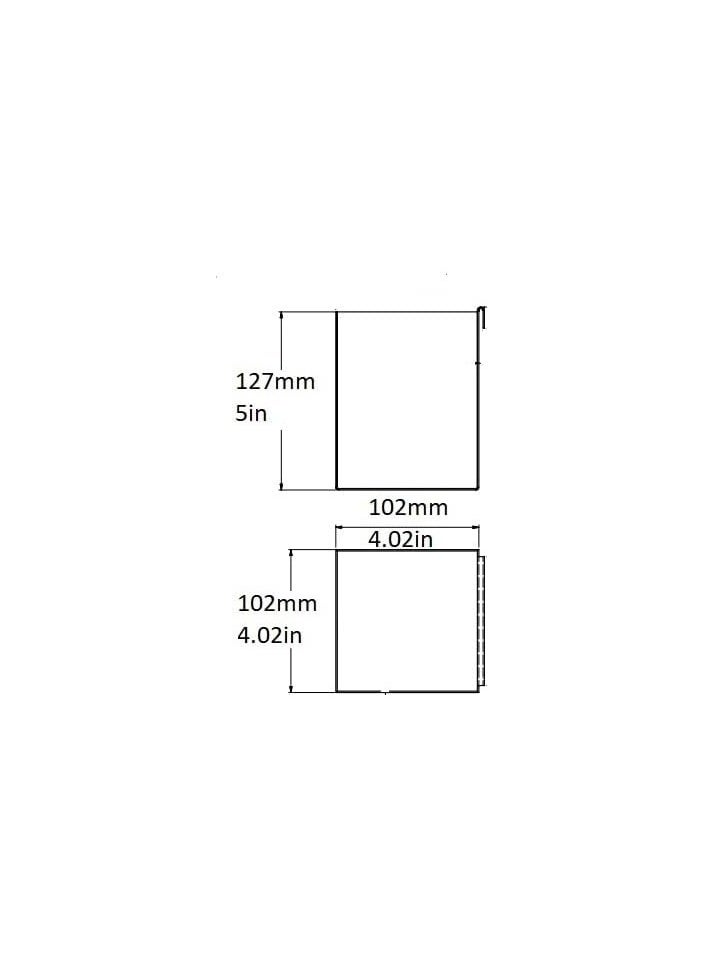 Rattleware Modular Basic Holder For Home, Cafe, Restaurant, Hotel, Office, or Commercial Establishment - Made Of Stainless Steel - Coffee Bar Accessories Organizer Black (4 x 4 x 5 Inches)