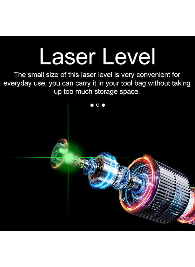 Small Portable 2 Lines Laser Level Leveling Laser 3° Self Levelling Diagonal Line Multi-function Laser Level,red