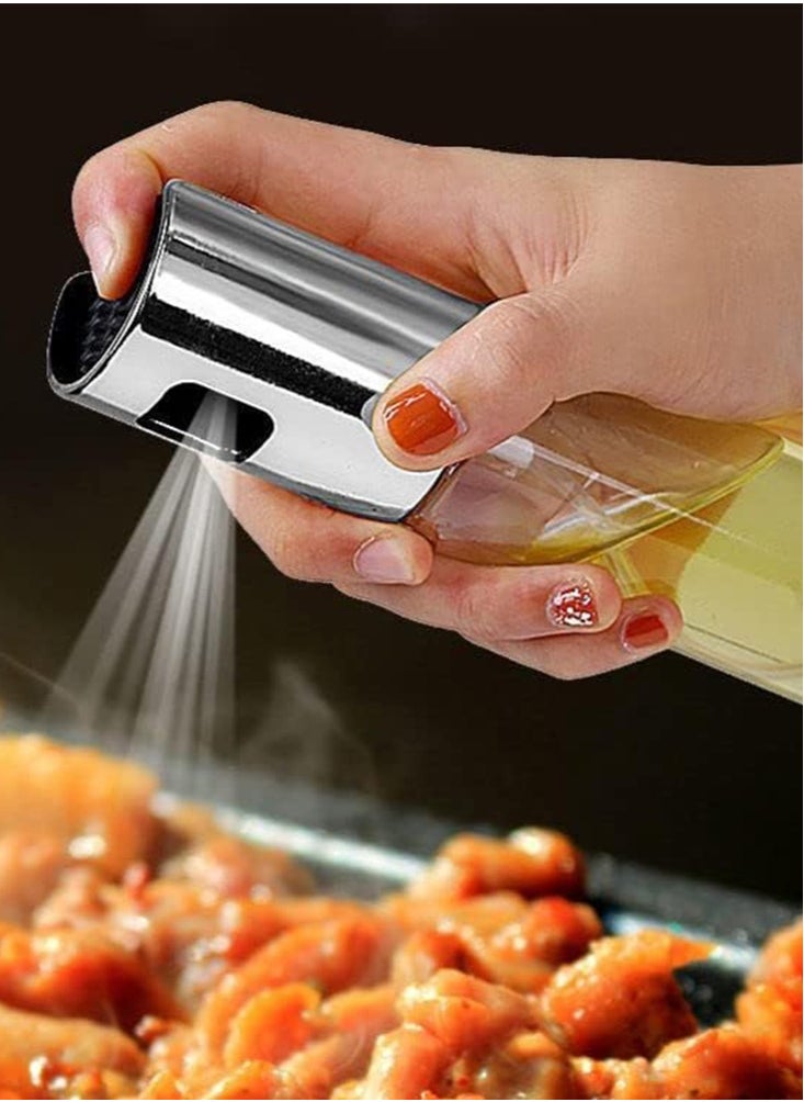 Glass Bottle Olive Oil Sprayer Spray Bottle Travel Friendly Oil Dispenser Mister For Baking Roasting Grilling and Frying