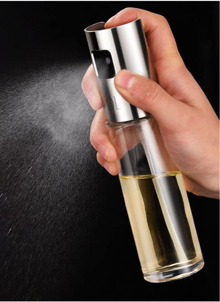 Glass Bottle Olive Oil Sprayer Spray Bottle Travel Friendly Oil Dispenser Mister For Baking Roasting Grilling and Frying