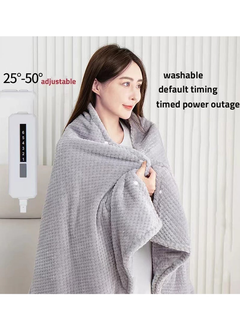 90cm*60cm Electric Physiotherapy Heating Blanket Heating Pad, Multifunctional Office Lunch Break Blanket, Washable