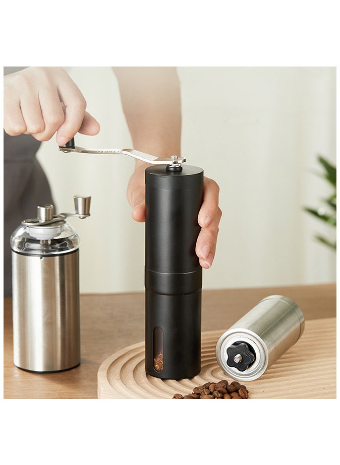 Manual Coffee Bean Grinder black Standard，Portable for Travel Convenient