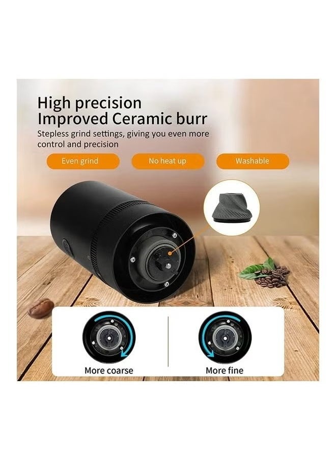 Portable Electric Coffee Grinder,13.0 W Grinder (black 7.5*7.5*18cm)