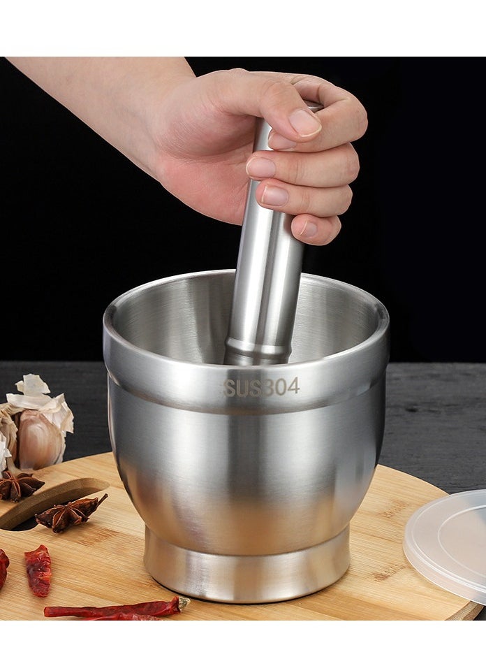 304 stainless steel garlic rammer manual ramming coffee beans bowl ramming spices