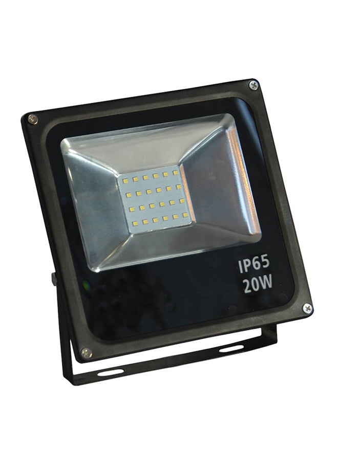 LED Flood Light 20W 6500K Black 18x18centimeter