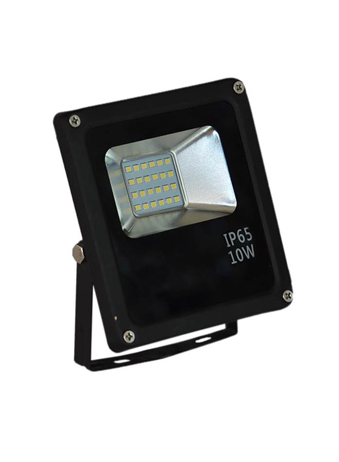 LED Flood Light 10W 6500K Black 13x12centimeter