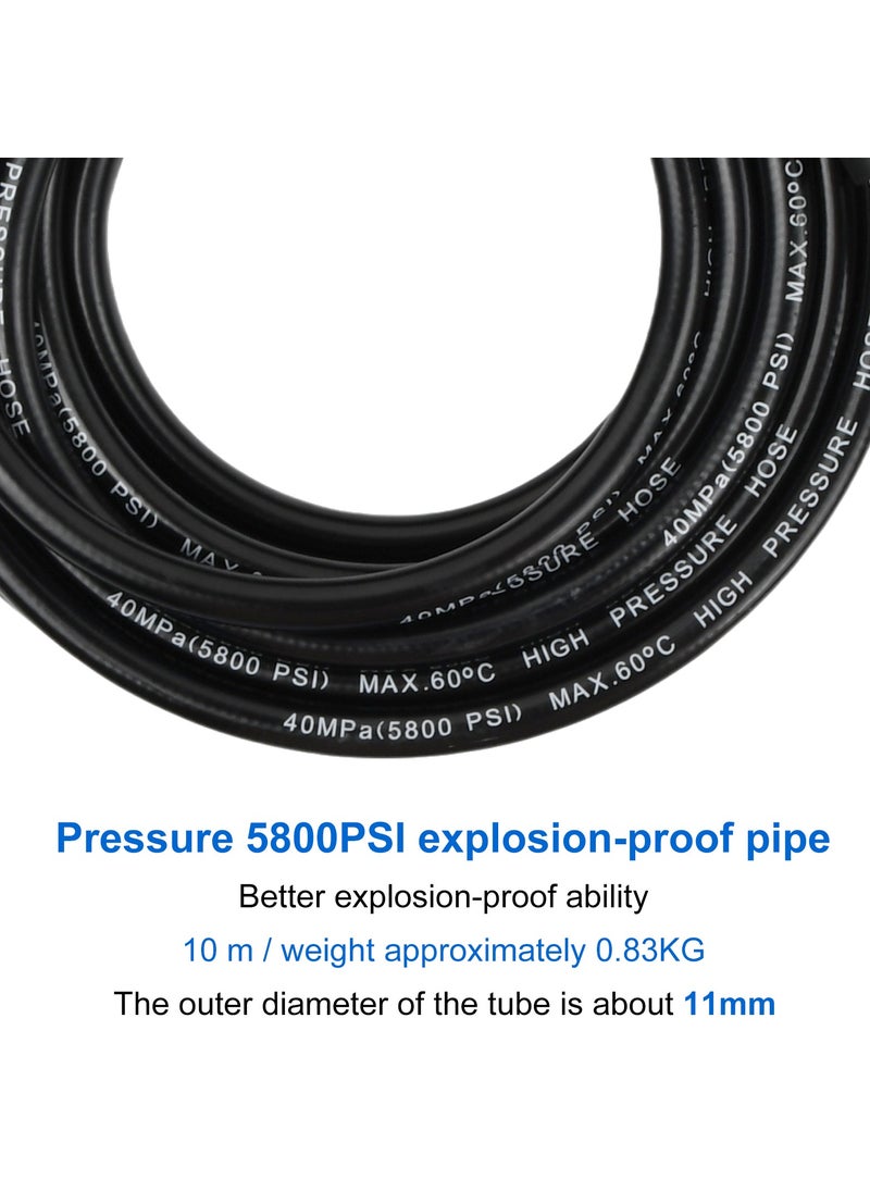 Pressure Washer Hose 10m 18MPa (2610PSI) Max 60°C - Replacement Hose Extension for Karcher K Series K2 K3 K4 K5 K6 K7 - Power-Jet Washing Hose