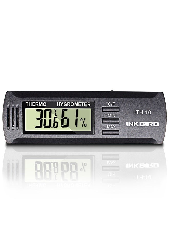 Inkbird ITH-10 Digital Thermometer and Hygrometer Temperature Humidity Monitor Humidor Guitar Ukulele