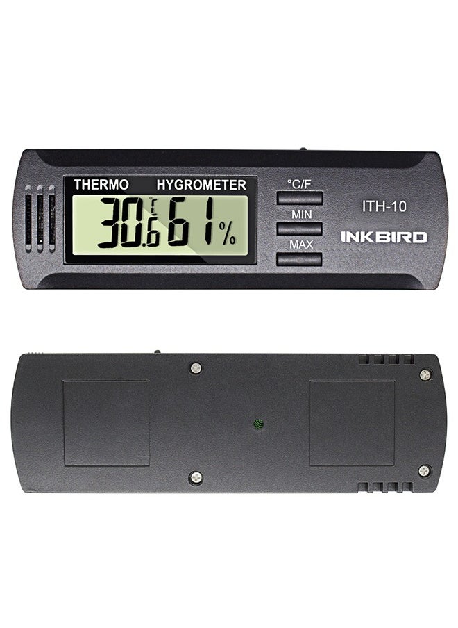 Inkbird ITH-10 Digital Thermometer and Hygrometer Temperature Humidity Monitor Humidor Guitar Ukulele