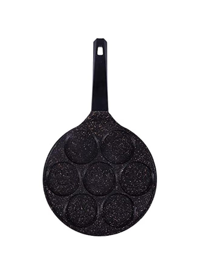 Mini Pancake Pan, Non Stick Pancake Pan for Stove Top with Aluminum Casting and Granite Coating, PFOA-APEO Free, Non-Stick Pan