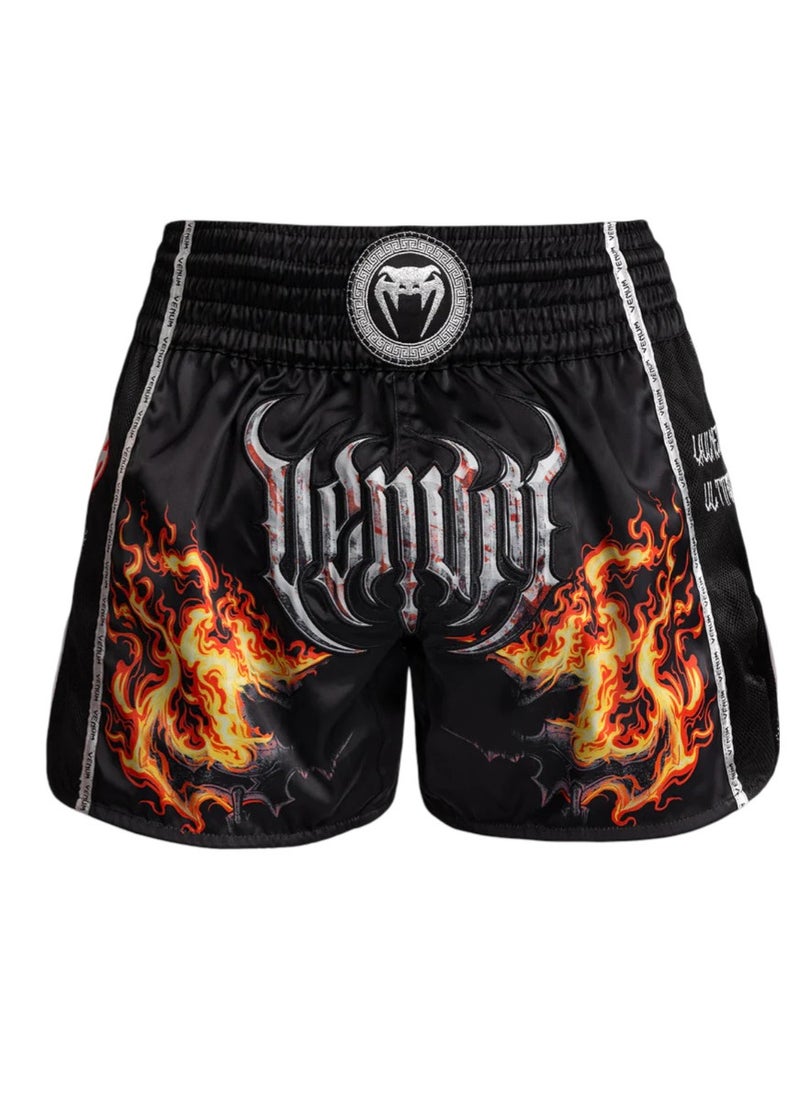 VENUM GLADIATOR 5.0 MUAY THAI SHORTS BLACK/NEO ORANGE