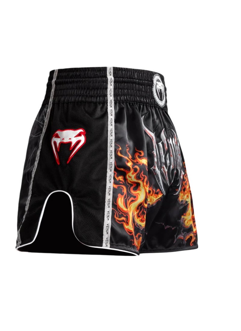 VENUM GLADIATOR 5.0 MUAY THAI SHORTS BLACK/NEO ORANGE
