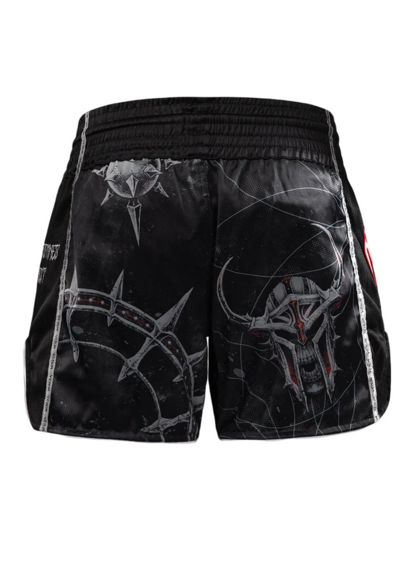 VENUM GLADIATOR 5.0 MUAY THAI SHORTS BLACK/NEO ORANGE