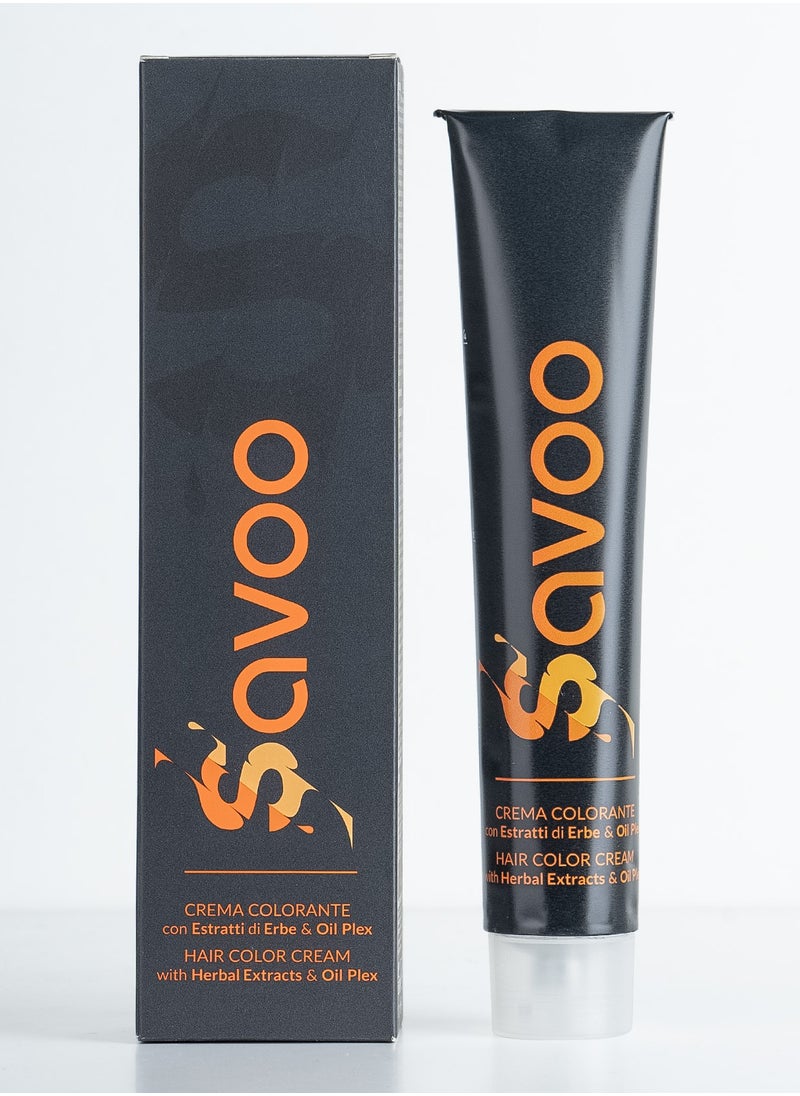 SAVOO Hair Color Cream 5 Light Brown - Herbal Extract & Oil Plex 100ml