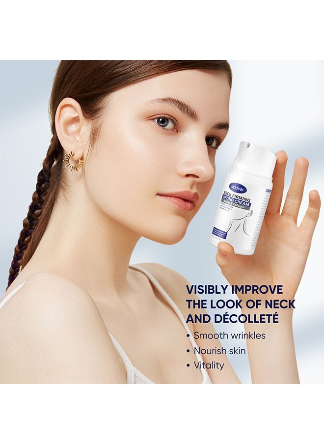 Neck Firming Lifting Cream, Neck and Body Firming Cream for Anti-Aging, Reducing Wrinkles, Removing Double Chin, Polypeptide Retinol Collagen Lighten Neck Lines Cream