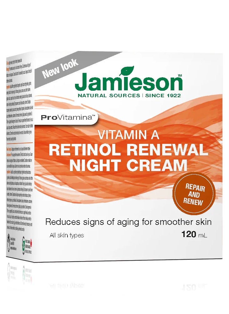 Jamieson Vitamin A Retinol Renewal Night Cream, 120 mL