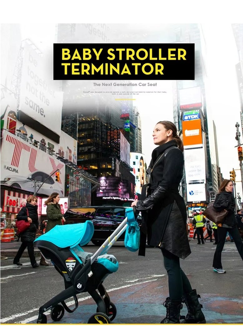 2-in-1 Car Seat & Stroller | World’s First Fully Integrated Travel System | Seamless Transition from Car to Stroller in Seconds | Ergonomic Newborn Support & Side-Impact Protection | Lightweight, Compact, and Durable with Rust-Free Aluminum Frame | Certified for Air Travel & Public Transport