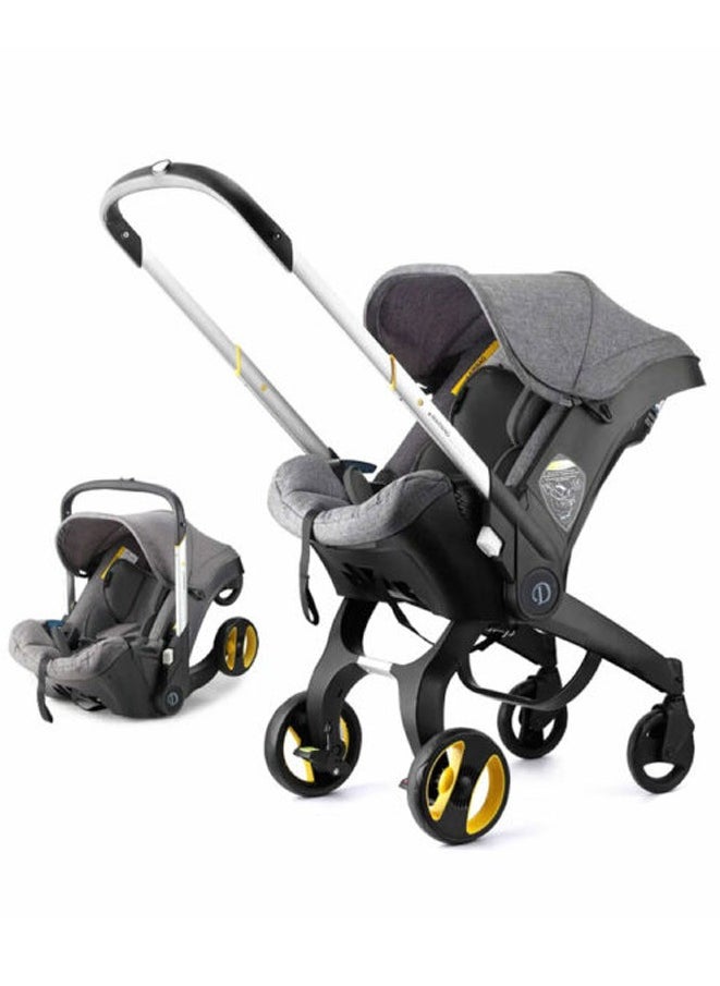 2-in-1 Car Seat & Stroller | World’s First Fully Integrated Travel System | Seamless Transition from Car to Stroller in Seconds | Ergonomic Newborn Support & Side-Impact Protection | Lightweight, Compact, and Durable with Rust-Free Aluminum Frame | Certified for Air Travel & Public Transport