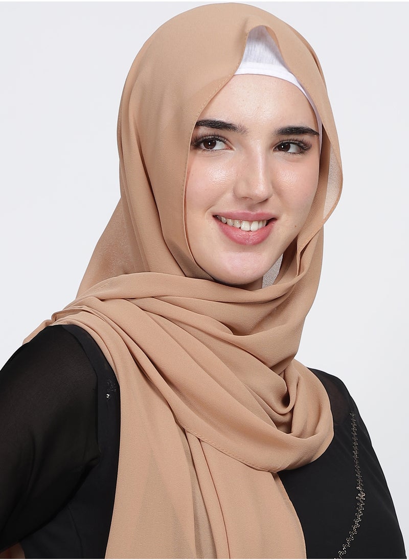 Moja Premium Georgette Hijab - Skin