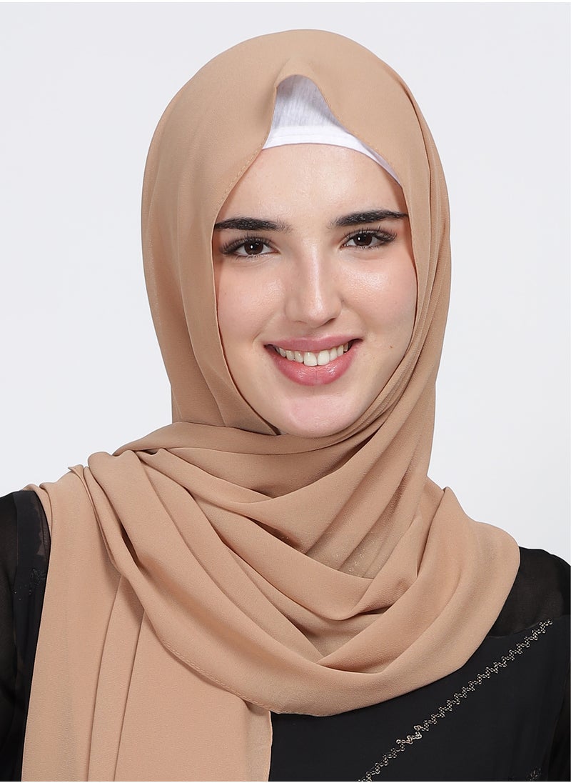 Moja Premium Georgette Hijab - Skin