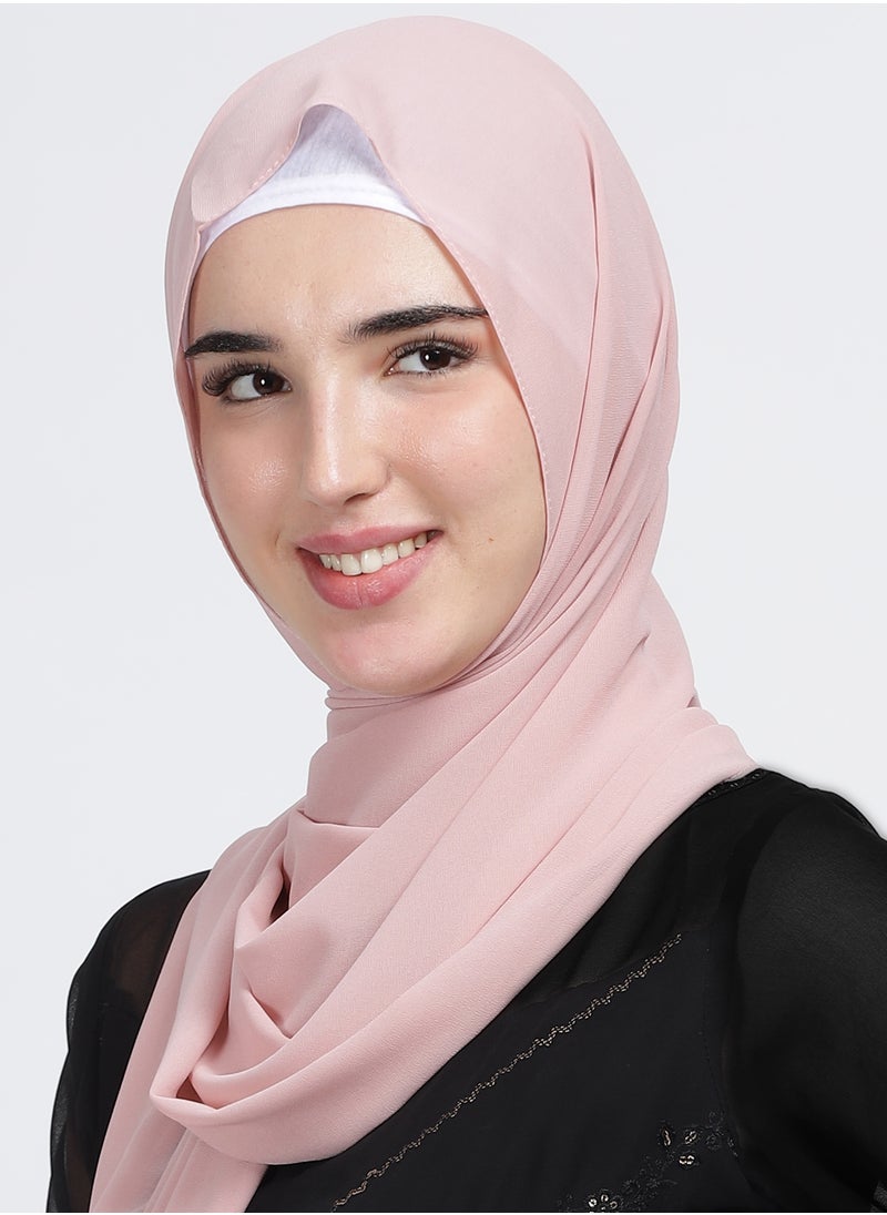 Moja Premium Georgette Hijab - Nude Pink