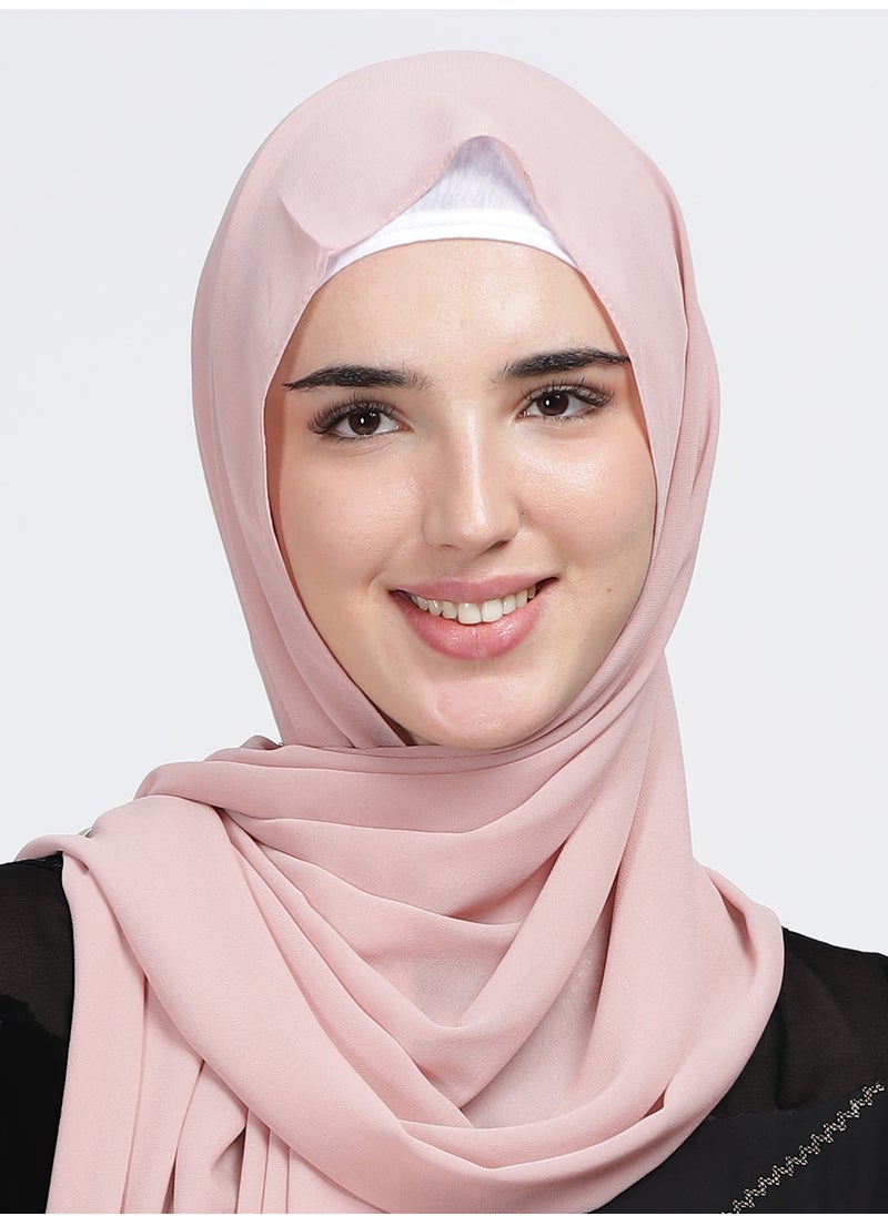 Moja Premium Georgette Hijab - Nude Pink