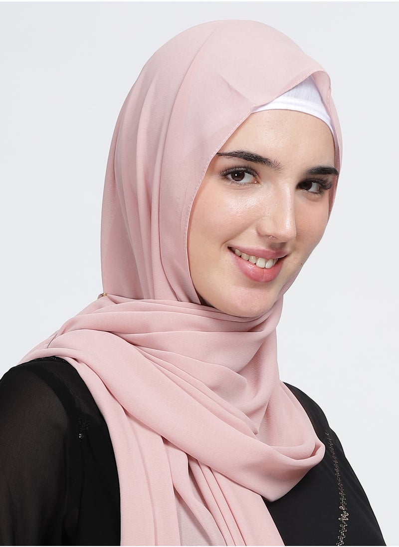 Moja Premium Georgette Hijab - Nude Pink