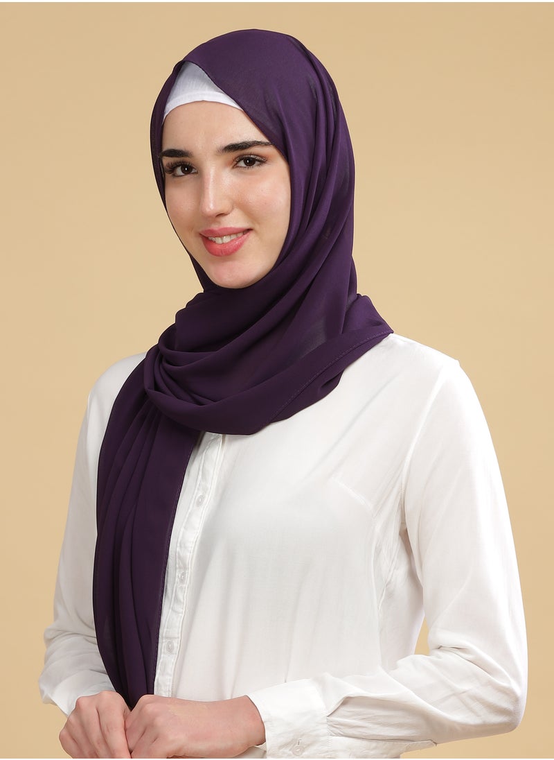 Moja Premium Georgette Hijab - Violet