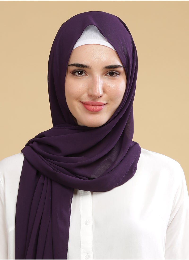 Moja Premium Georgette Hijab - Violet