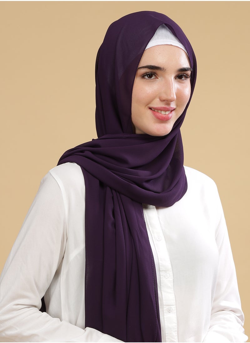 Moja Premium Georgette Hijab - Violet