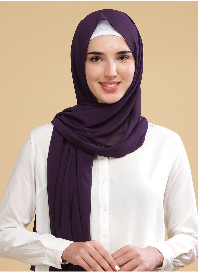 Moja Premium Georgette Hijab - Violet