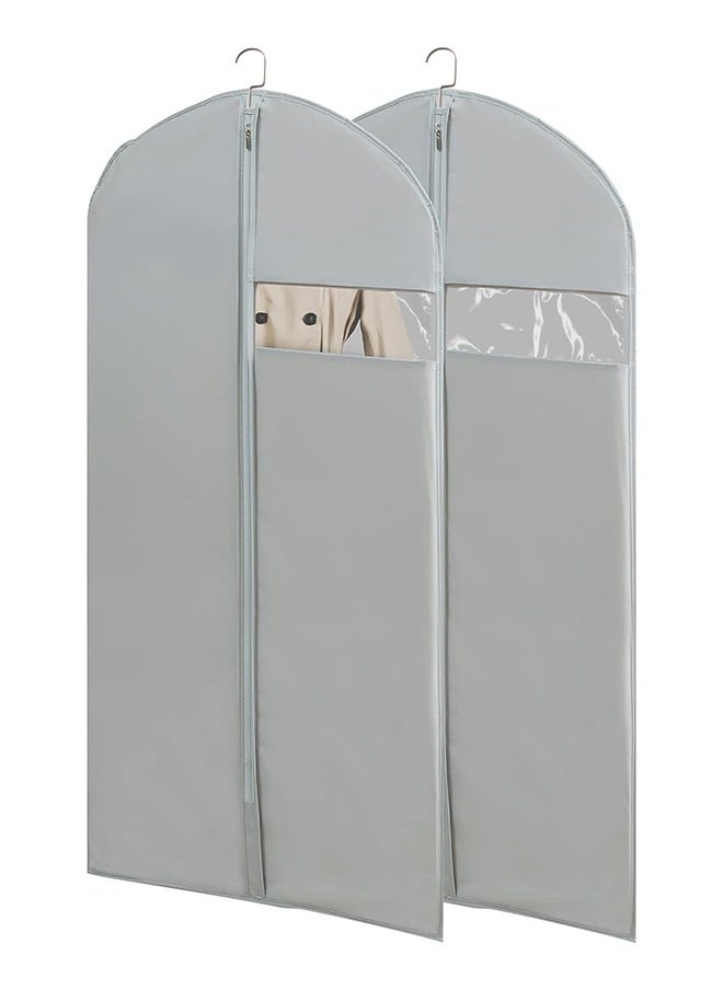 Garment Bags for Travel, 50'' Garment Bags for Hanging Clothes, Suit bag (Set of 2, 23.3'' X 50'')