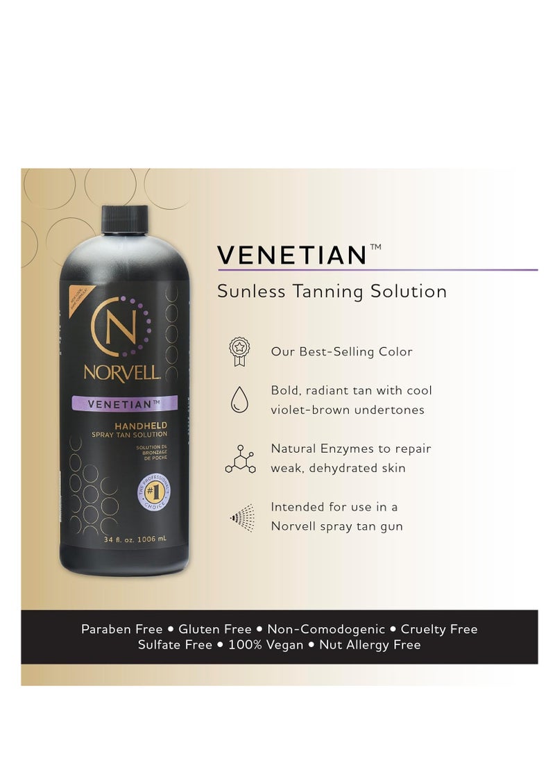 Norvell Premium Sunless Tanning Solution - Venetian, 1 Liter