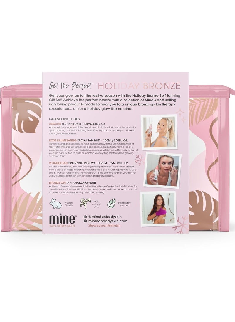 MineTan | Self Tan Bundles | Everything for a Full Body Glow in a Kit, Get Sun-Kissed, Streak-Free Results with Applicator Mitt; Ultra Dark Tan Results; Vegan Friendly, Cruelty Free