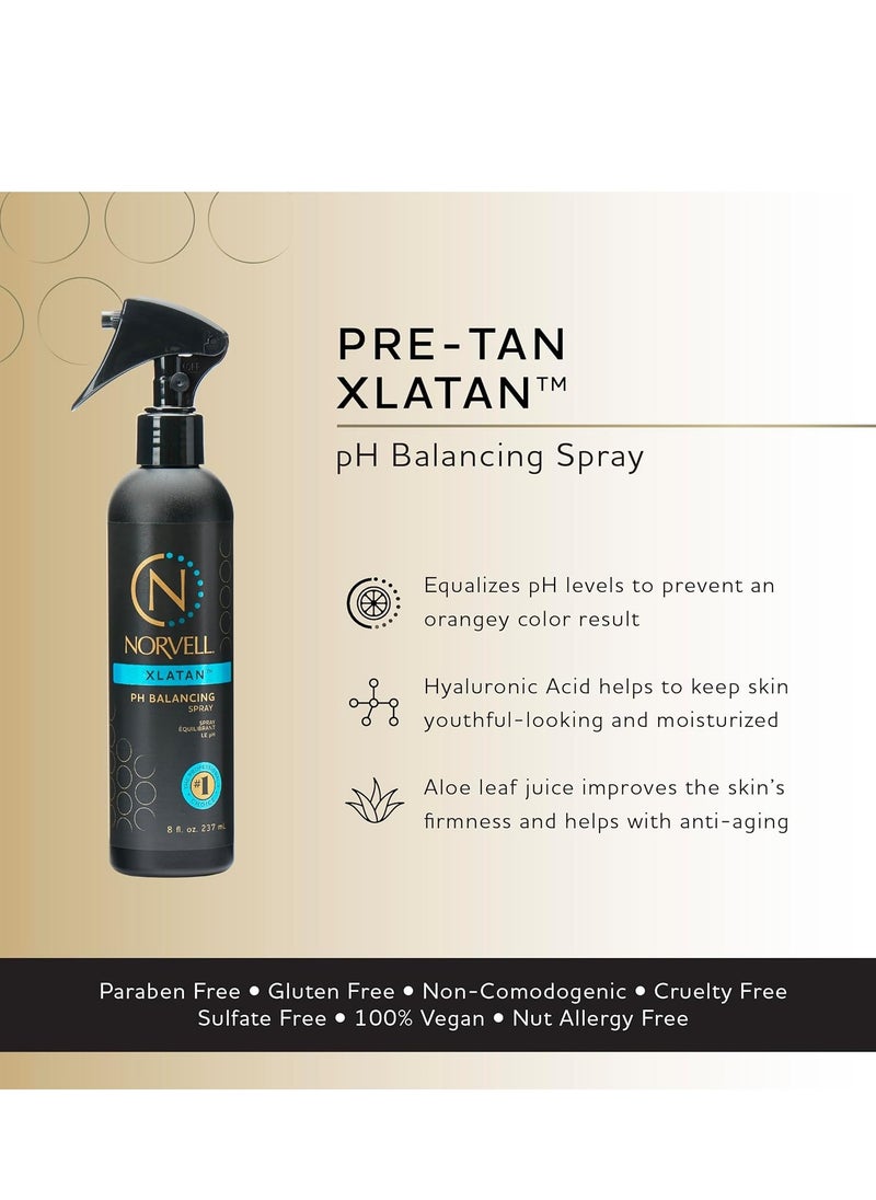 Norvell Pre Sunless Tanning XLATAN pH Balancing Spray for use w/Self Tanner, 8 fl.oz.