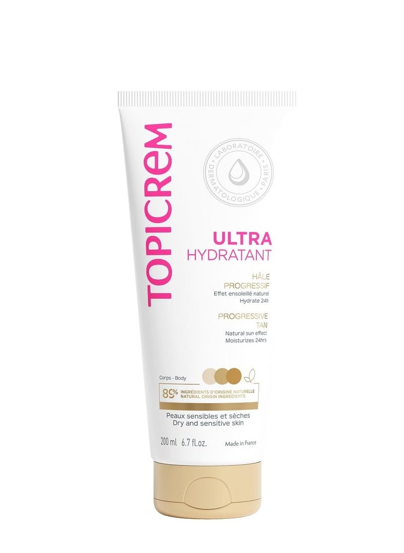 Topicrem Sensitive Skin Ultra-Moisturizing Progressive Tan 200ml by Topicrem